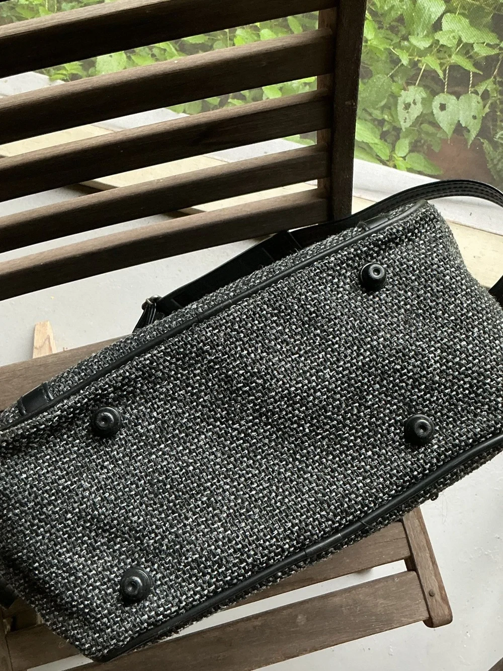 Vintage Kluge Tweed Weekender Travel Bag